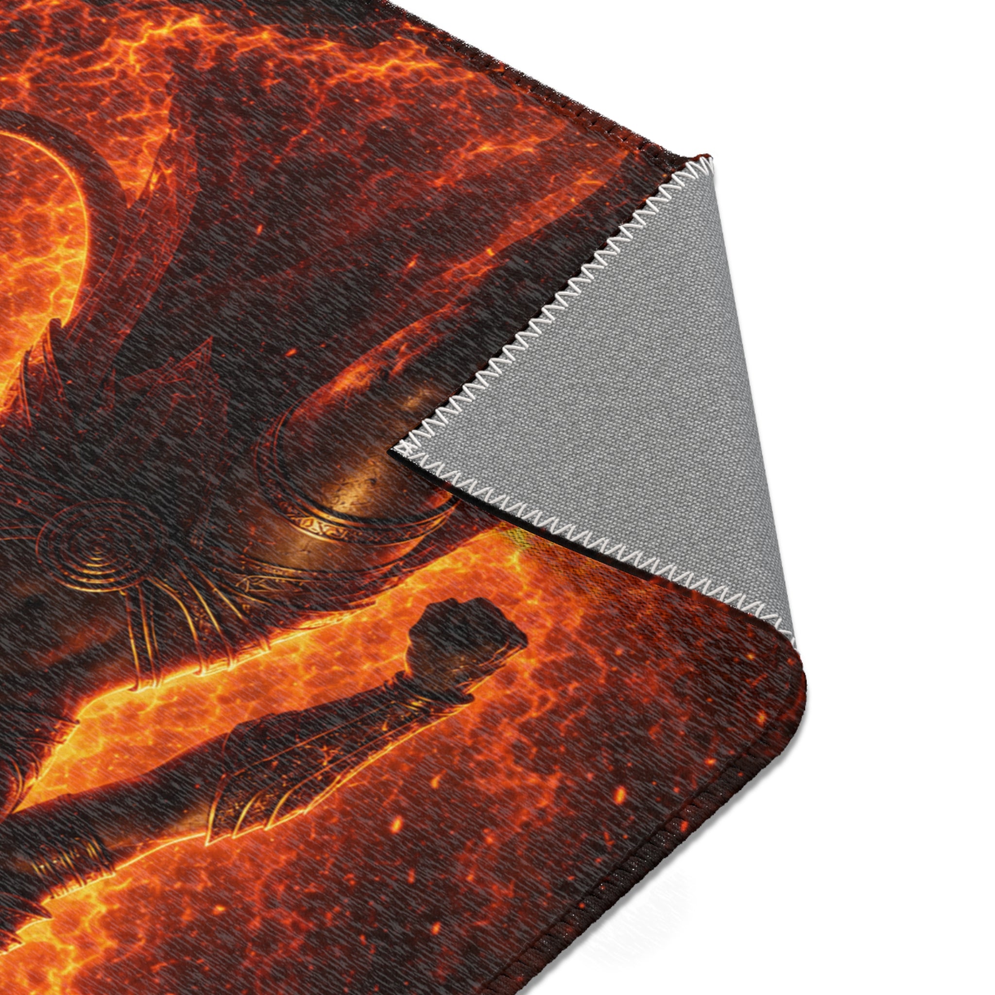Wildfire Sekhmet's Fire Area Rug — Fiery Fantasy Decorative Floor Mat