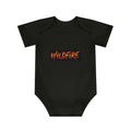 Wildfire Baby Bodysuit — Fiery Anubis Graphic Infant Onesie