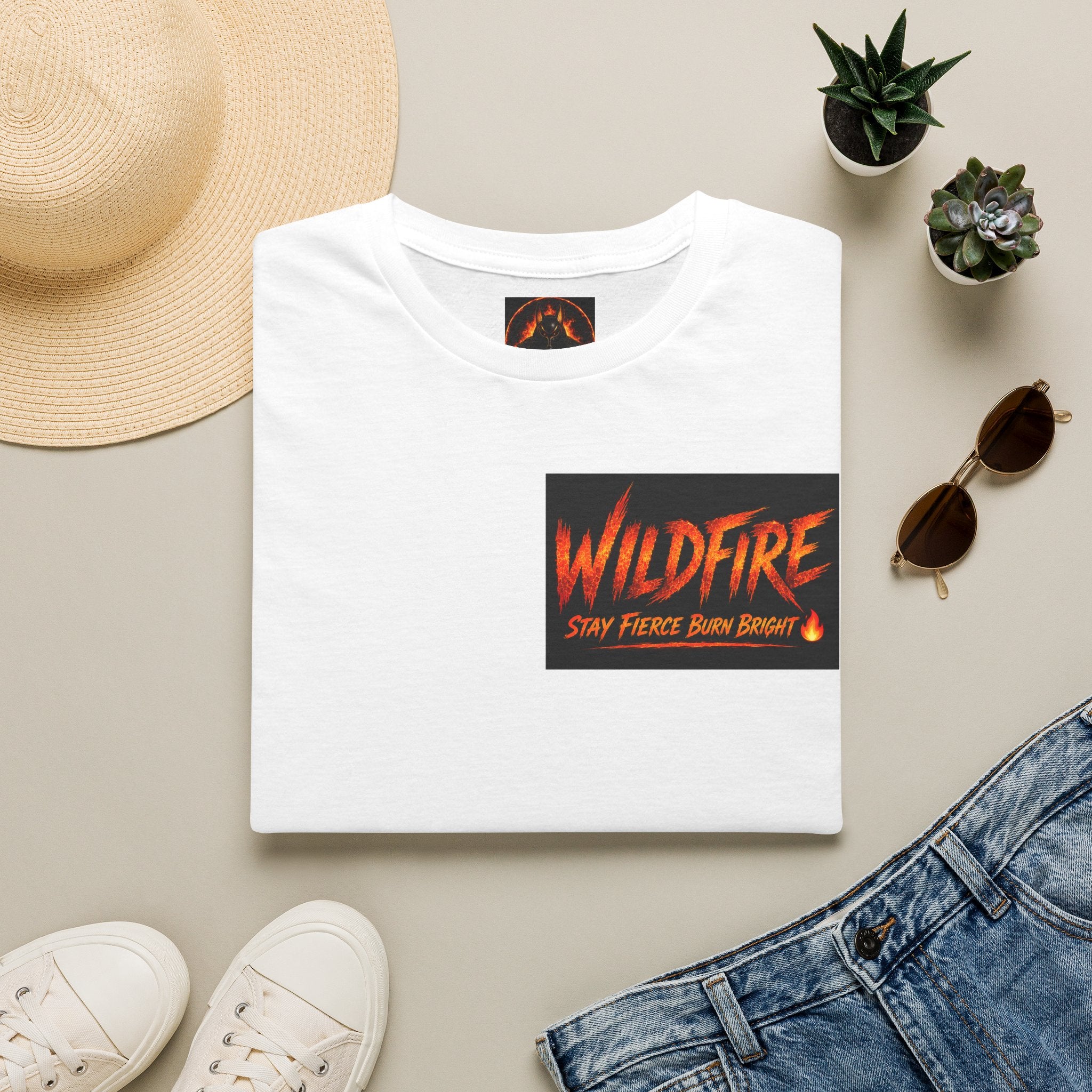 Wildfire T-Shirt — "Stay Fierce, Burn Bright" Graphic Tee