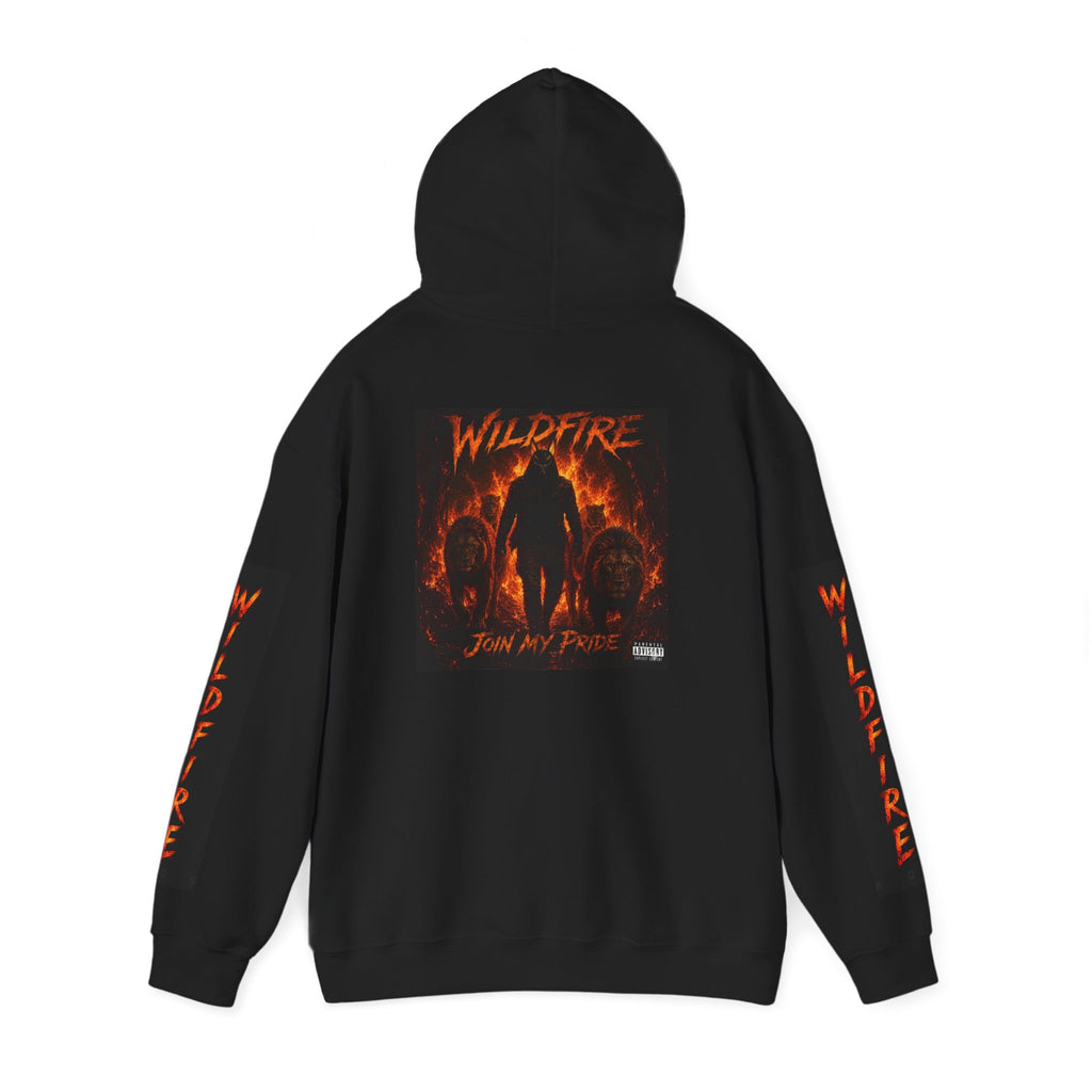 Wildfire Join My Pride Hoodie — 'Wildfire' Flame Lettering & Back Art