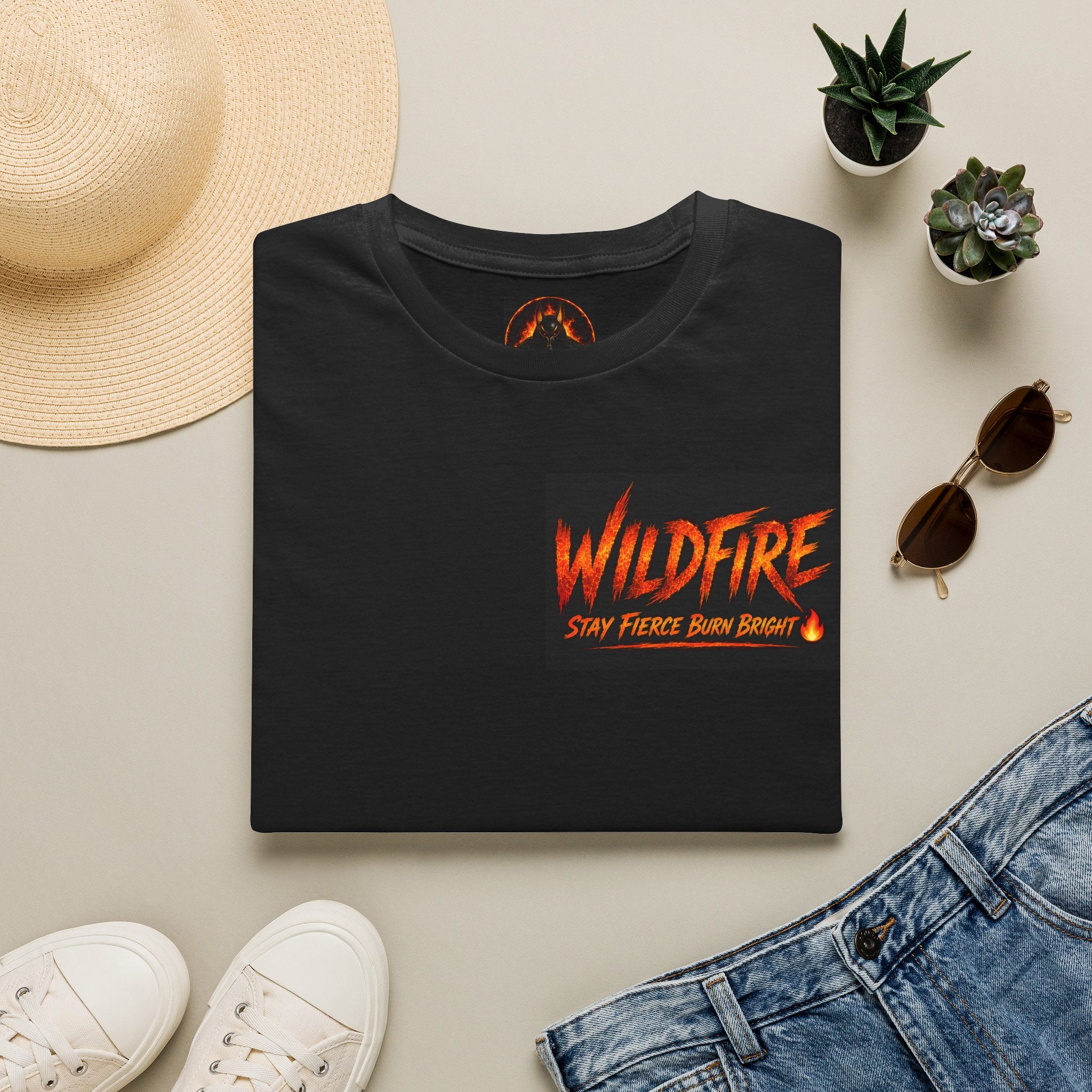 Wildfire T-Shirt — "Stay Fierce, Burn Bright" Graphic Tee