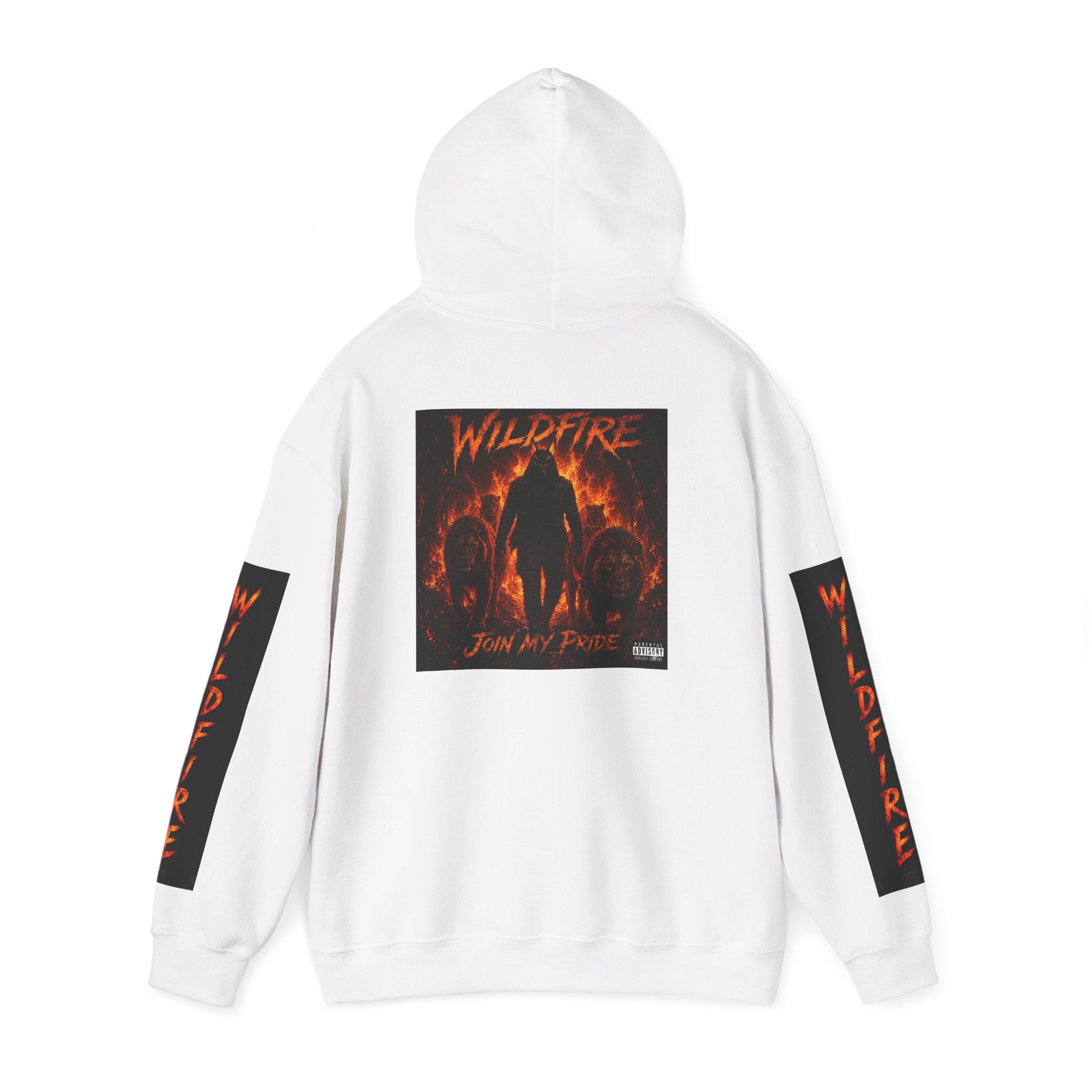 Wildfire Join My Pride Hoodie — 'Wildfire' Flame Lettering & Back Art