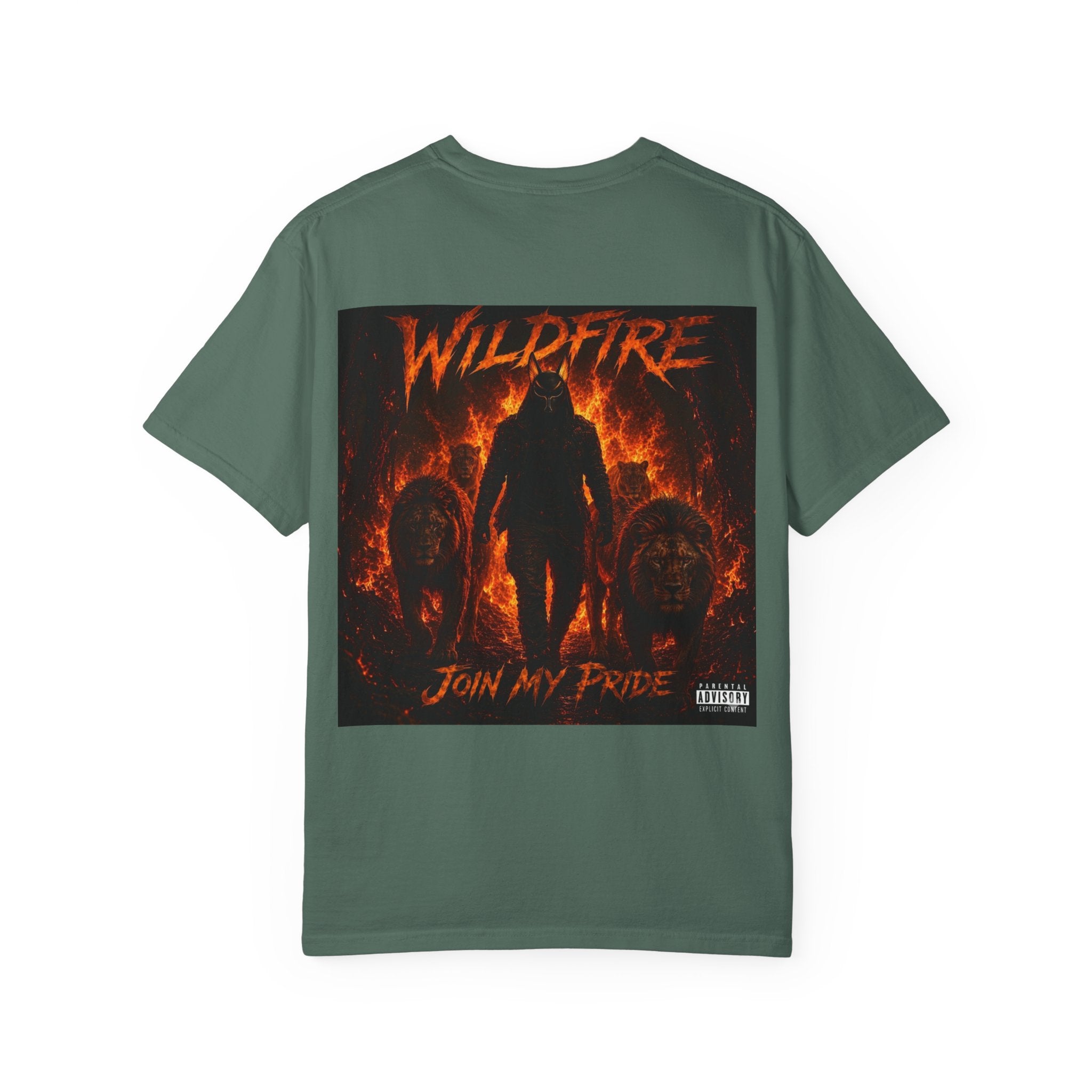 Wildfire Graphic T-Shirt — "Wildfire" Back Print & "Join My Pride" Band Tee