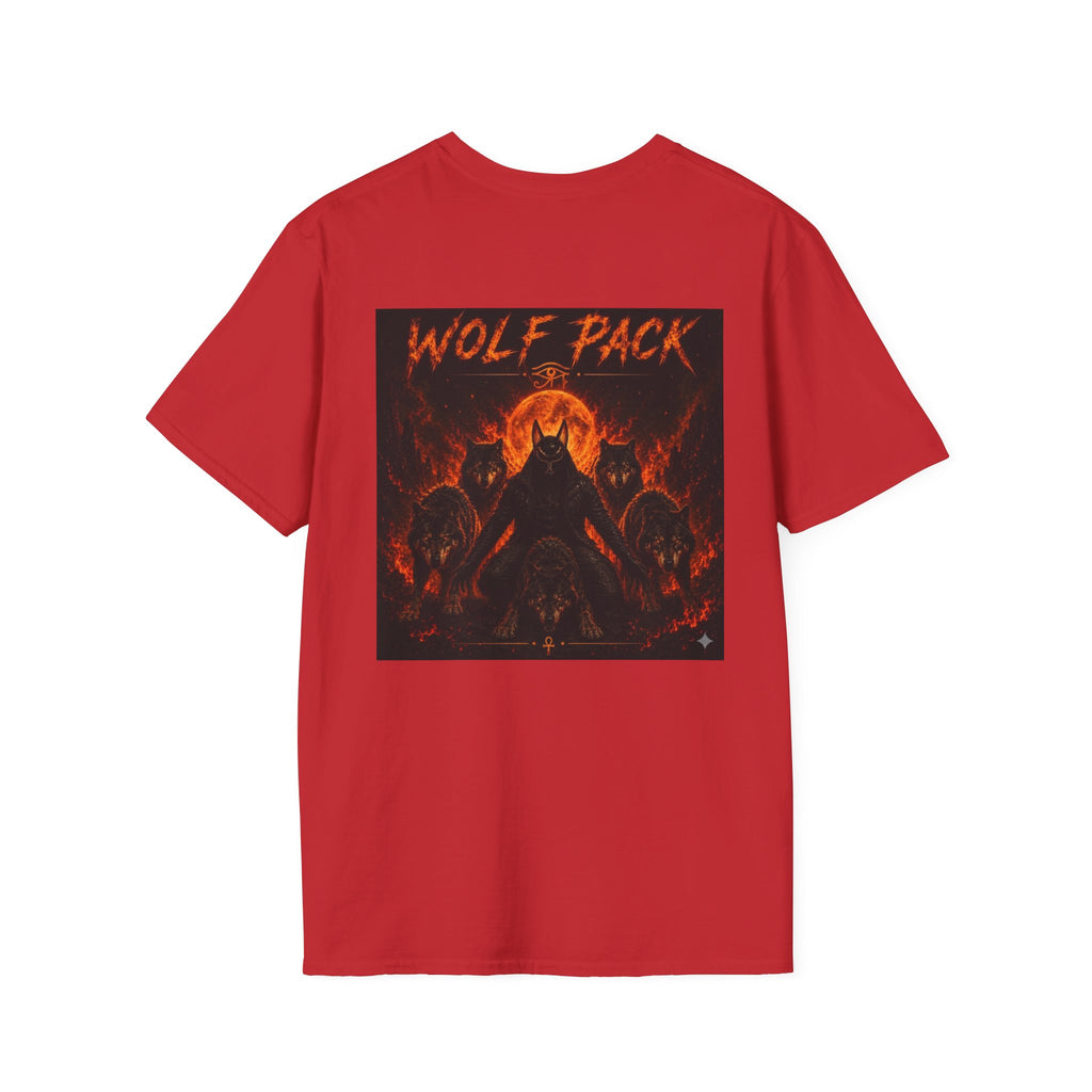 Wildfire Wolf Pack T-Shirt — Bold Flame Logo Tee