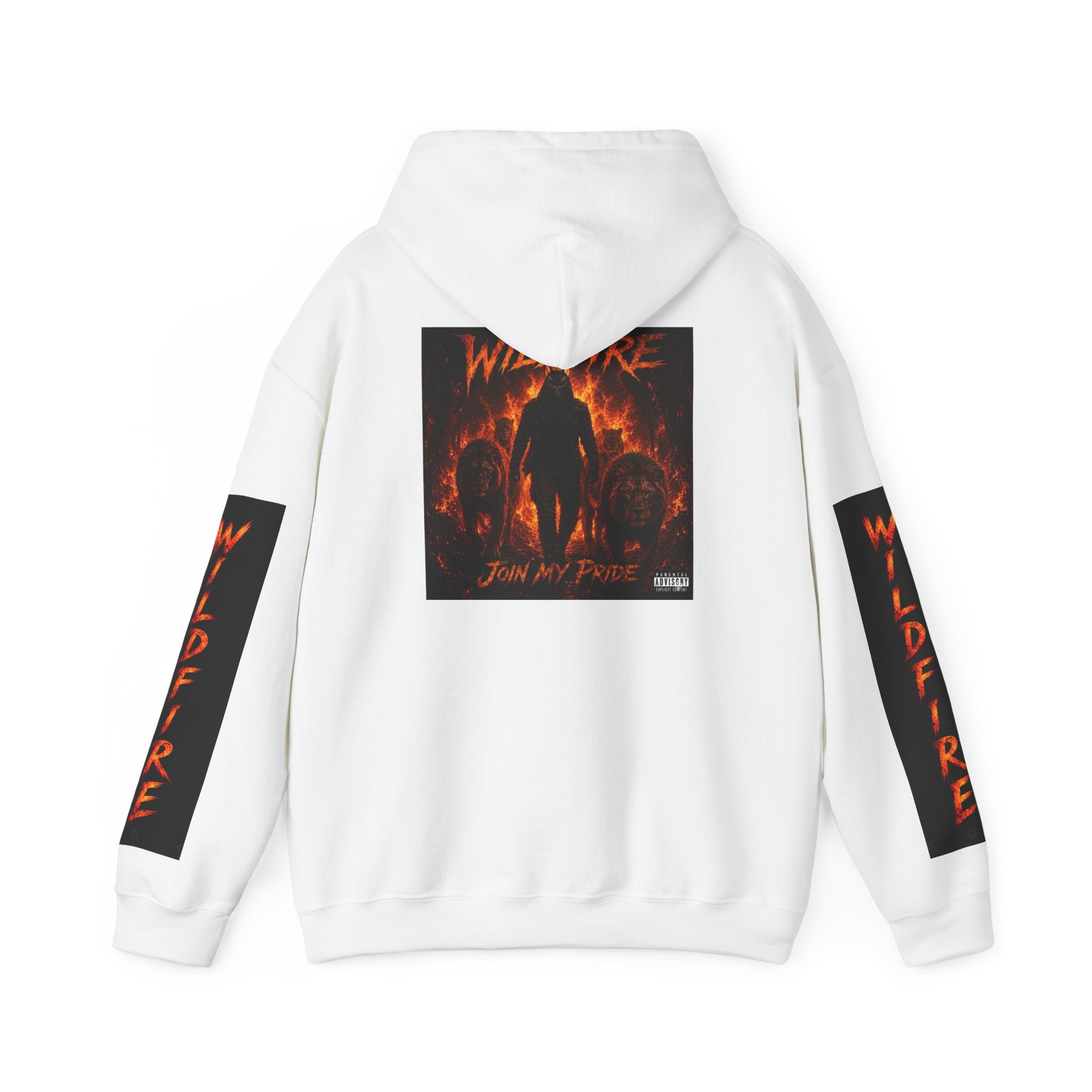 Wildfire Join My Pride Hoodie — 'Wildfire' Flame Lettering & Back Art