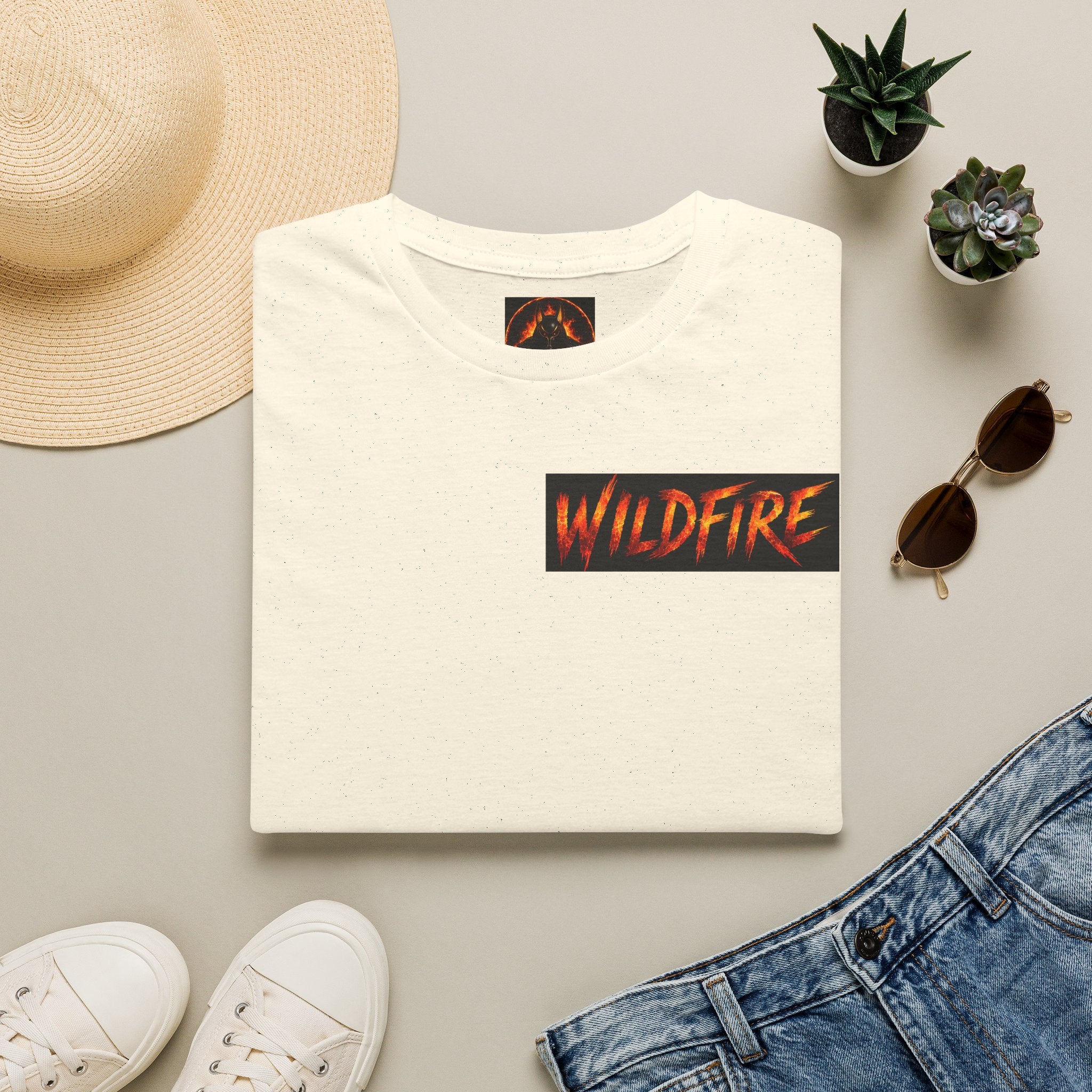 Wildfire Wolf Pack T-Shirt — Bold Flame Logo Tee
