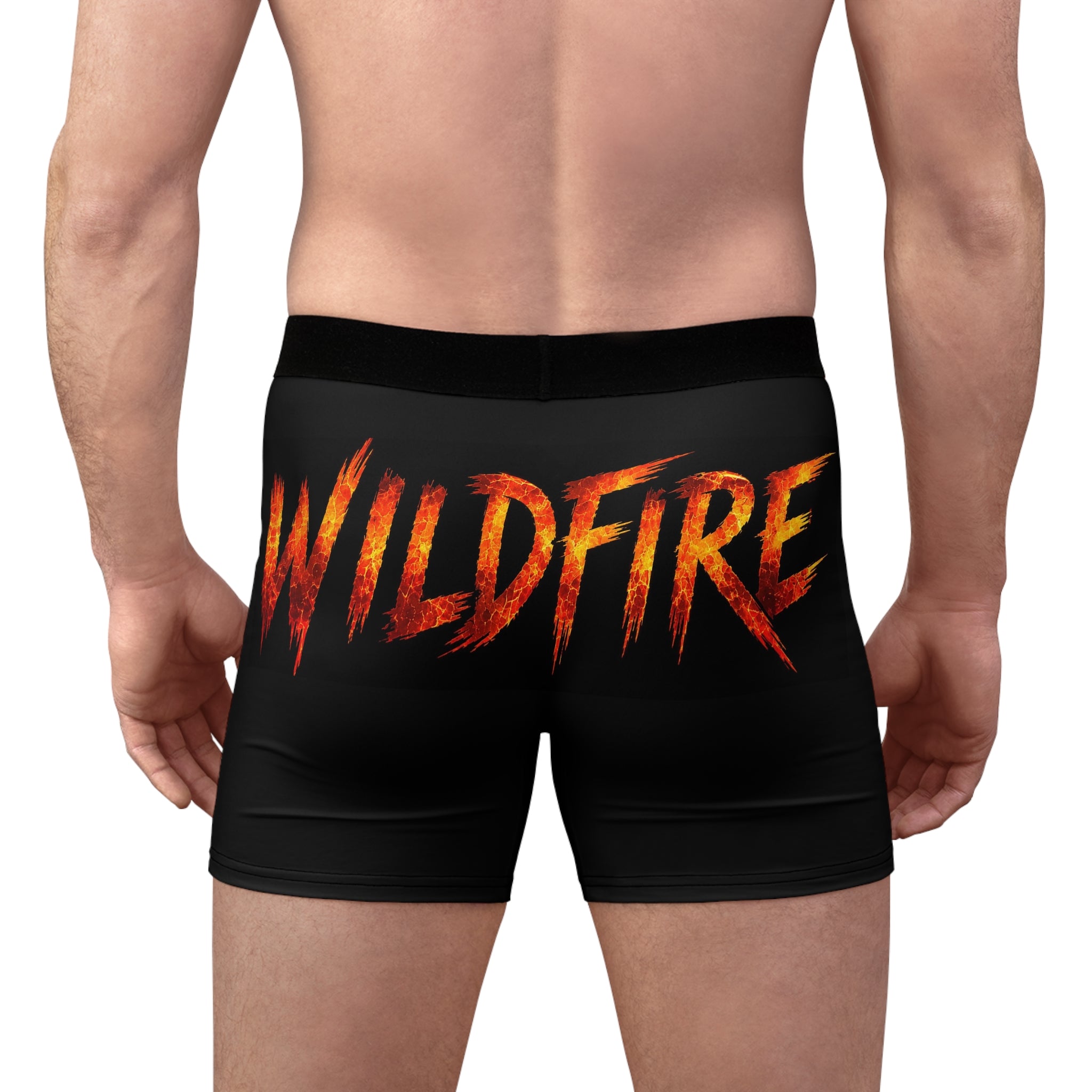 Wildfire Boxer Briefs — Fiery Graphic Men’s Underwear