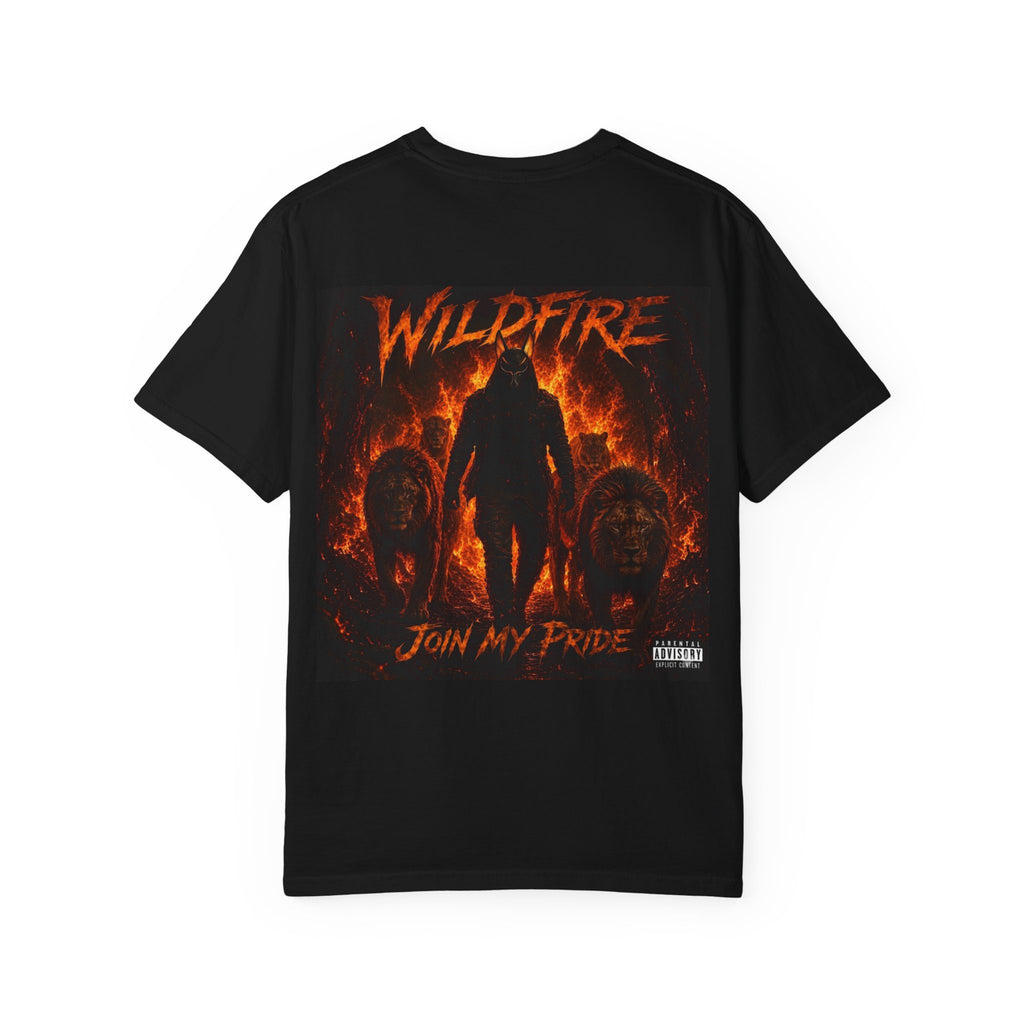 Wildfire Graphic T-Shirt — "Wildfire" Back Print & "Join My Pride" Band Tee
