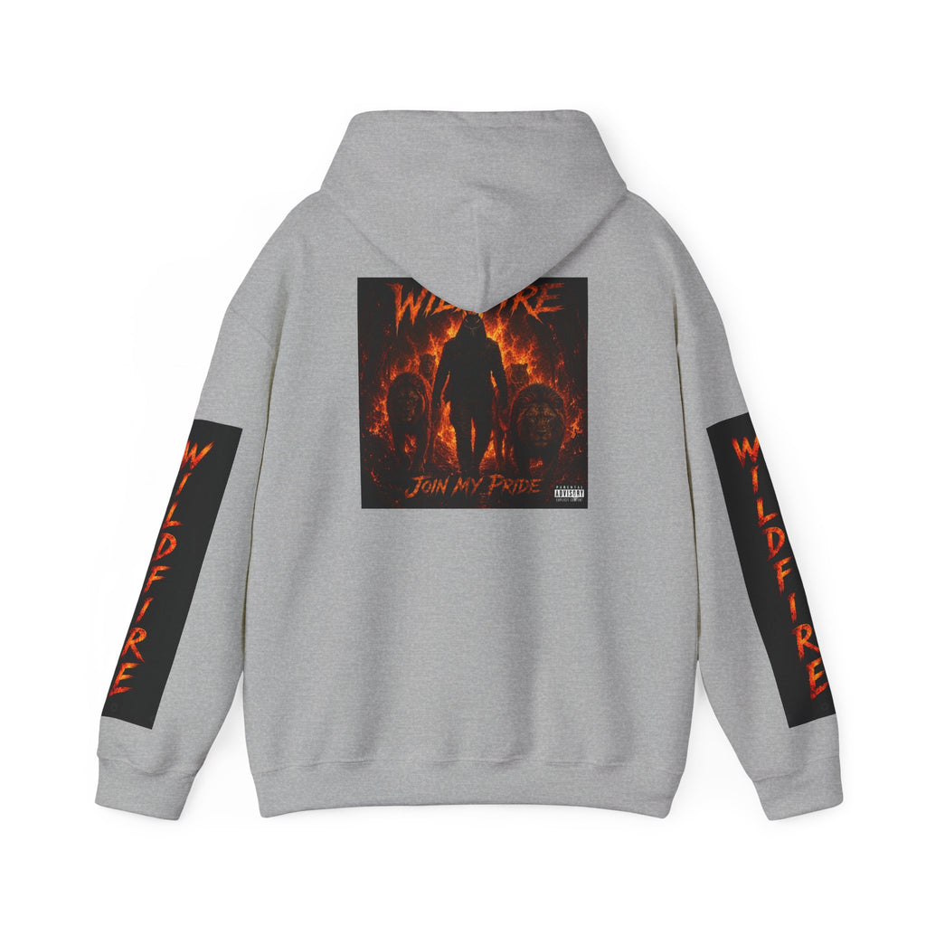 Wildfire Join My Pride Hoodie — 'Wildfire' Flame Lettering & Back Art