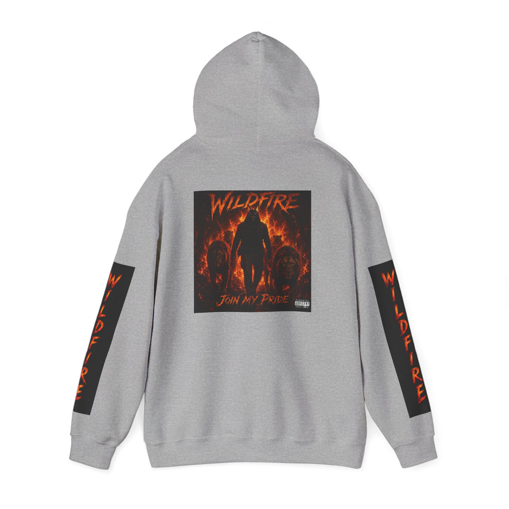 Wildfire Join My Pride Hoodie — 'Wildfire' Flame Lettering & Back Art