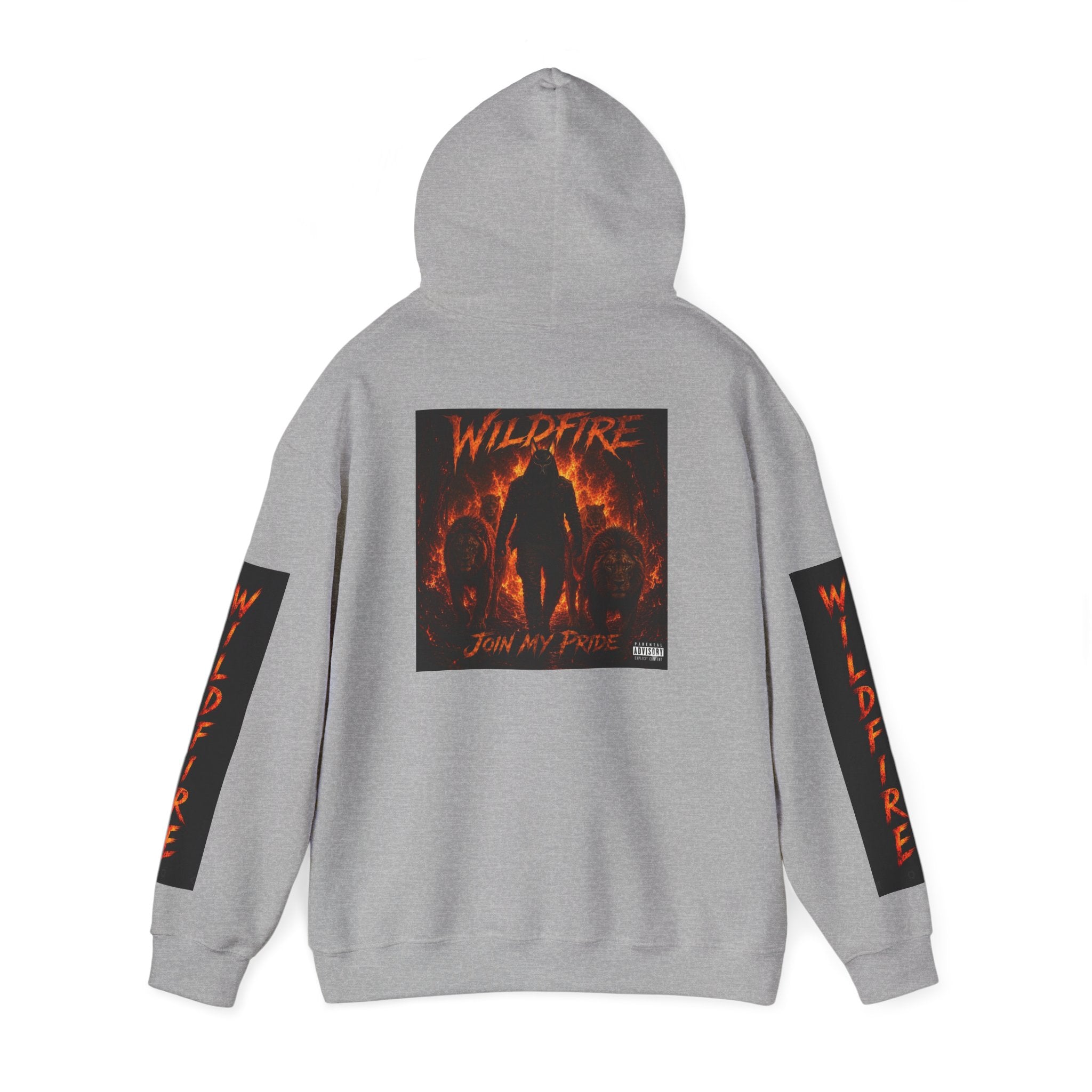 Wildfire Join My Pride Hoodie — 'Wildfire' Flame Lettering & Back Art