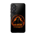 Wildfire Phone Case — Fierce Flaming Anubis Design, "Stay Fierce Burn Bright"