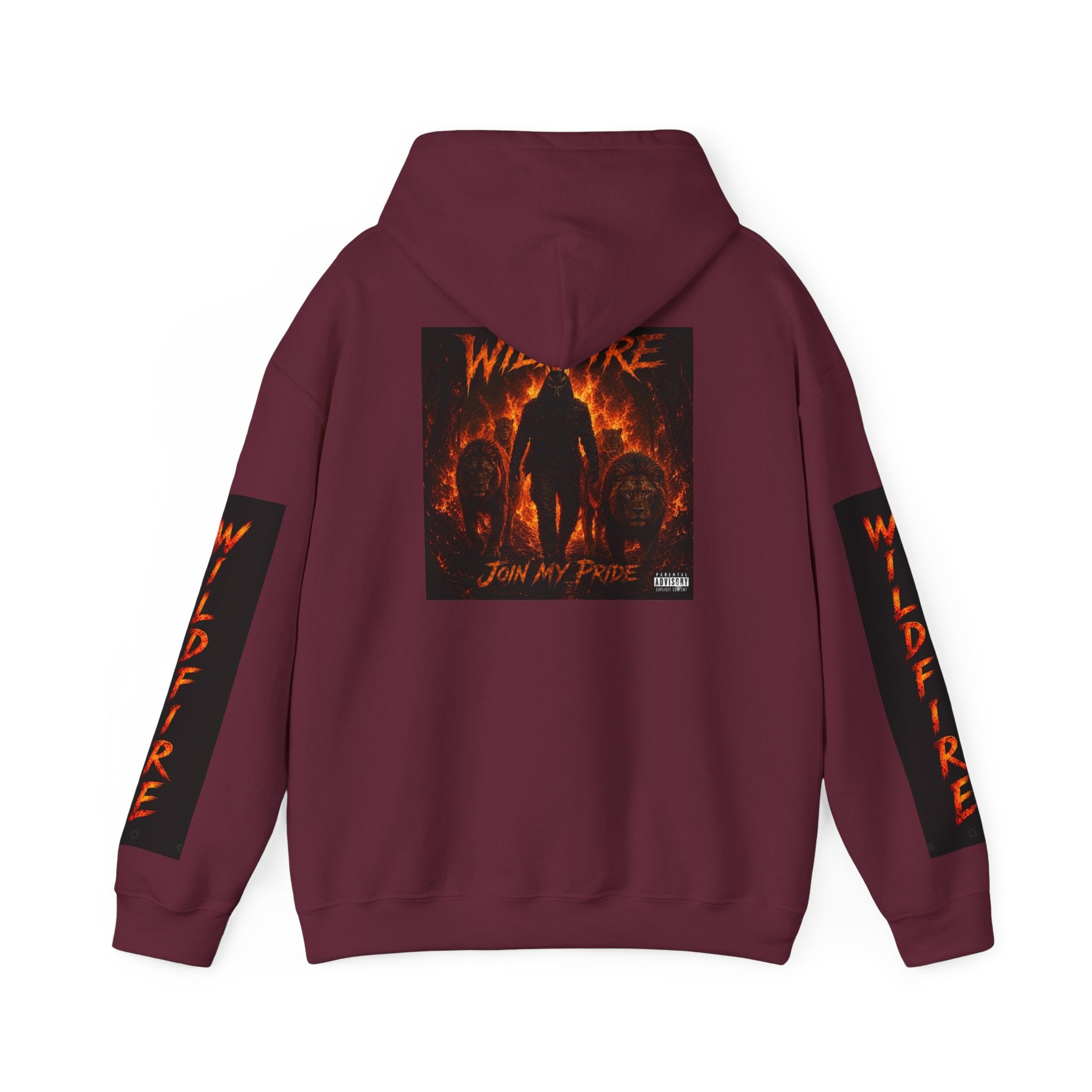 Wildfire Join My Pride Hoodie — 'Wildfire' Flame Lettering & Back Art