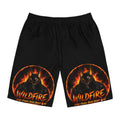 Wildfire Men’s Board Shorts — Fiery Anubis Graphic Swim Trunks