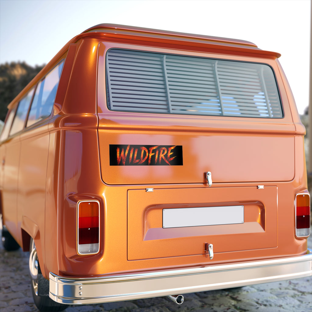 Wildfire Bumper Sticker – Fiery Logo Car Decal