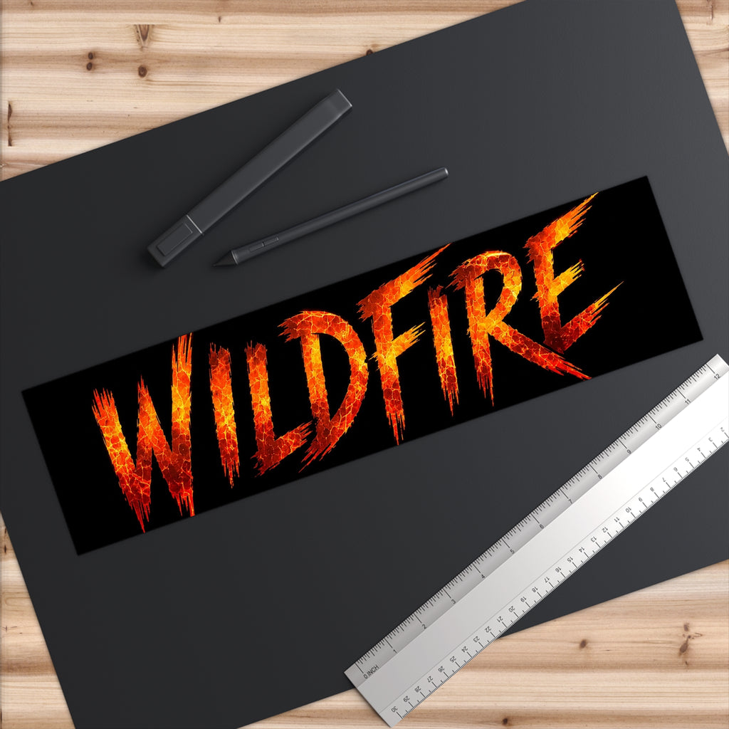 Wildfire Bumper Sticker – Fiery Logo Car Decal