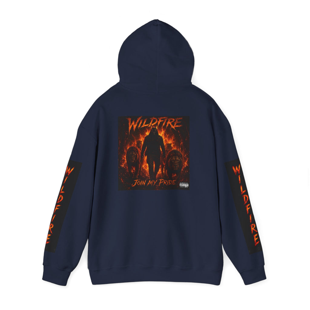 Wildfire Join My Pride Hoodie — 'Wildfire' Flame Lettering & Back Art