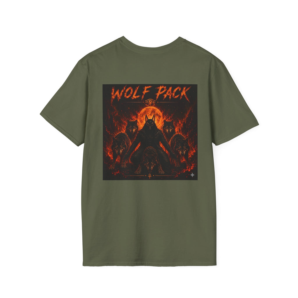 Wildfire Wolf Pack T-Shirt — Bold Flame Logo Tee