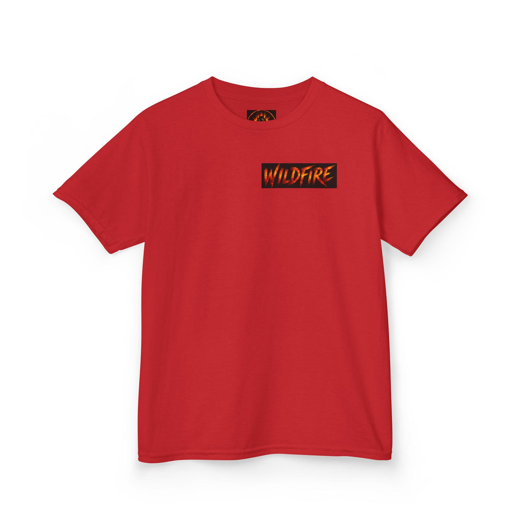 Wildfire Kids T‑Shirt — Fiery Anubis Graphic Tee ("Wildfire: Stay Fierce, Burn Bright")
