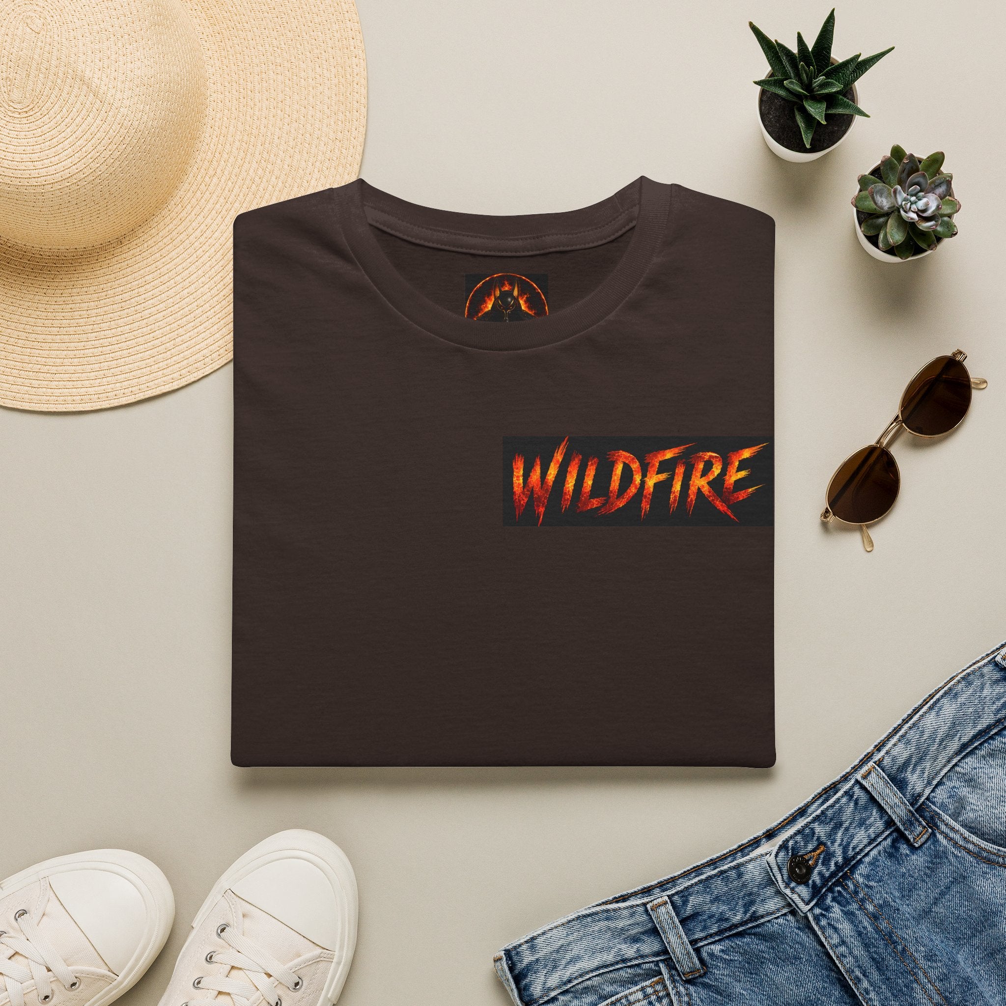Wildfire Empty Arms T-Shirt — Bold Fire Graphic Tee