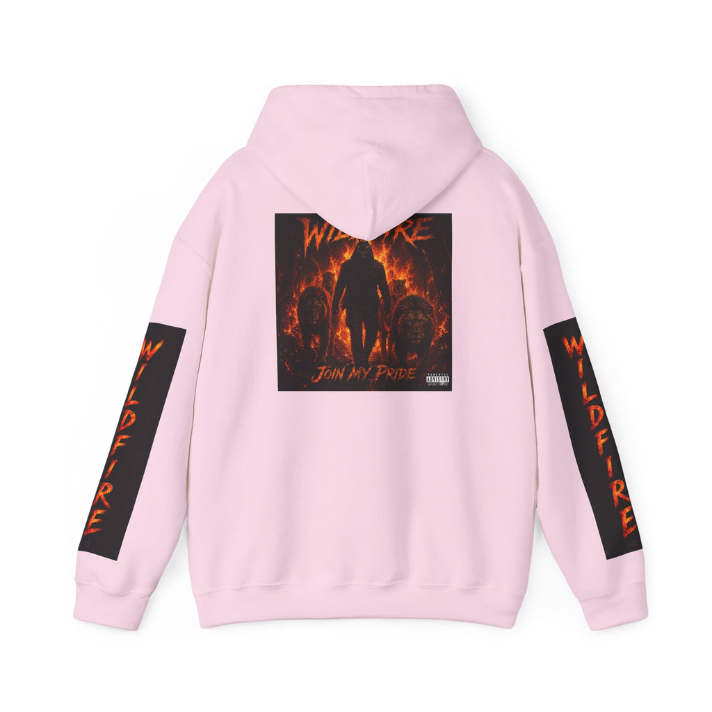 Wildfire Join My Pride Hoodie — 'Wildfire' Flame Lettering & Back Art