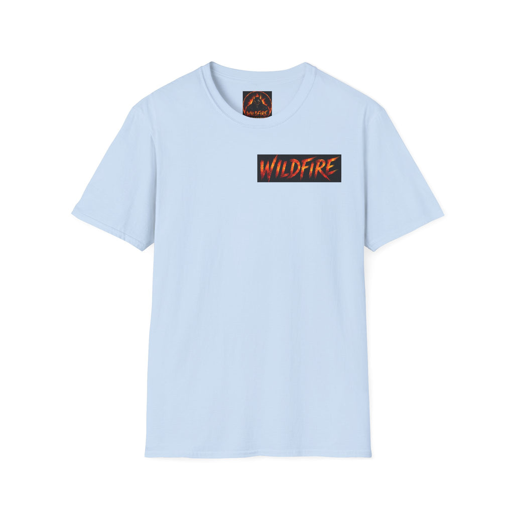 Wildfire Wolf Pack T-Shirt — Bold Flame Logo Tee