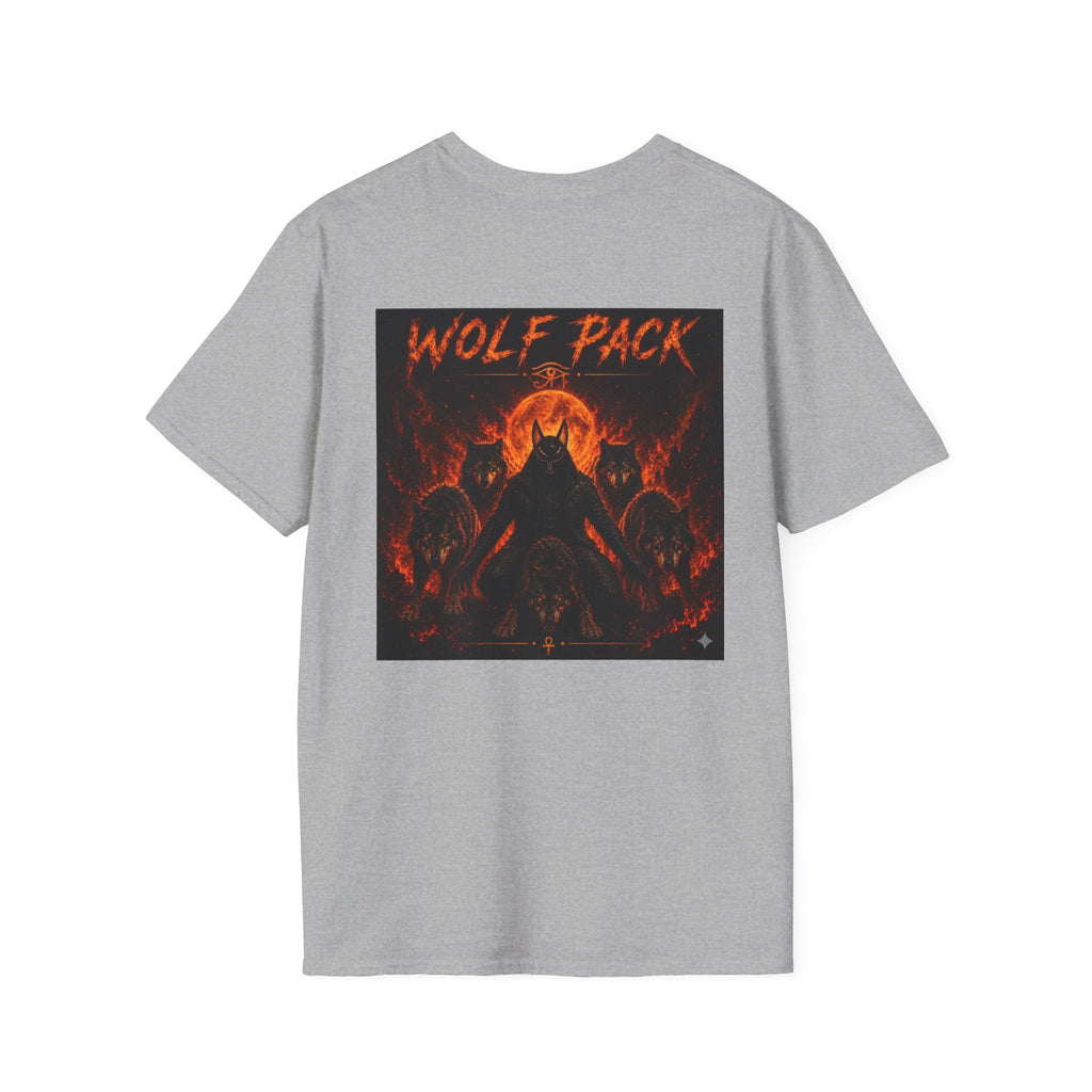 Wildfire Wolf Pack T-Shirt — Bold Flame Logo Tee