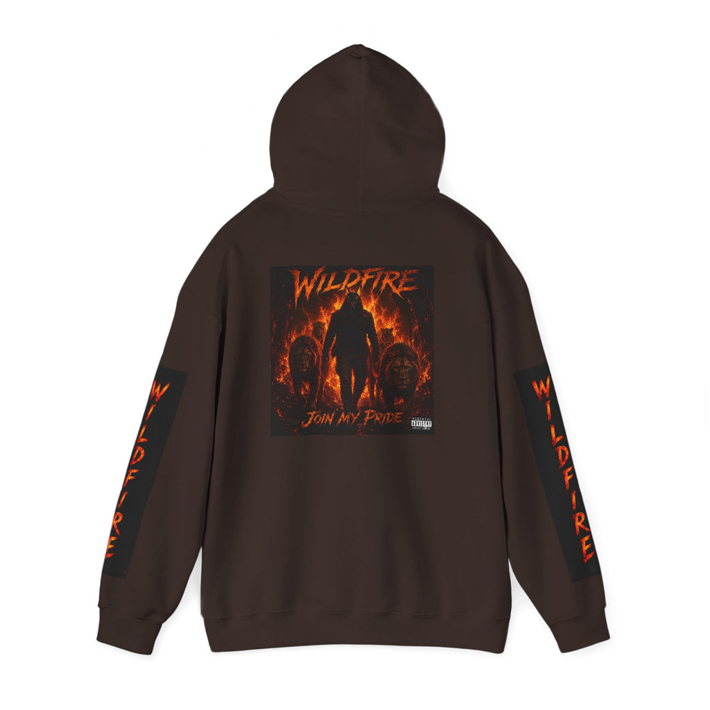 Wildfire Join My Pride Hoodie — 'Wildfire' Flame Lettering & Back Art