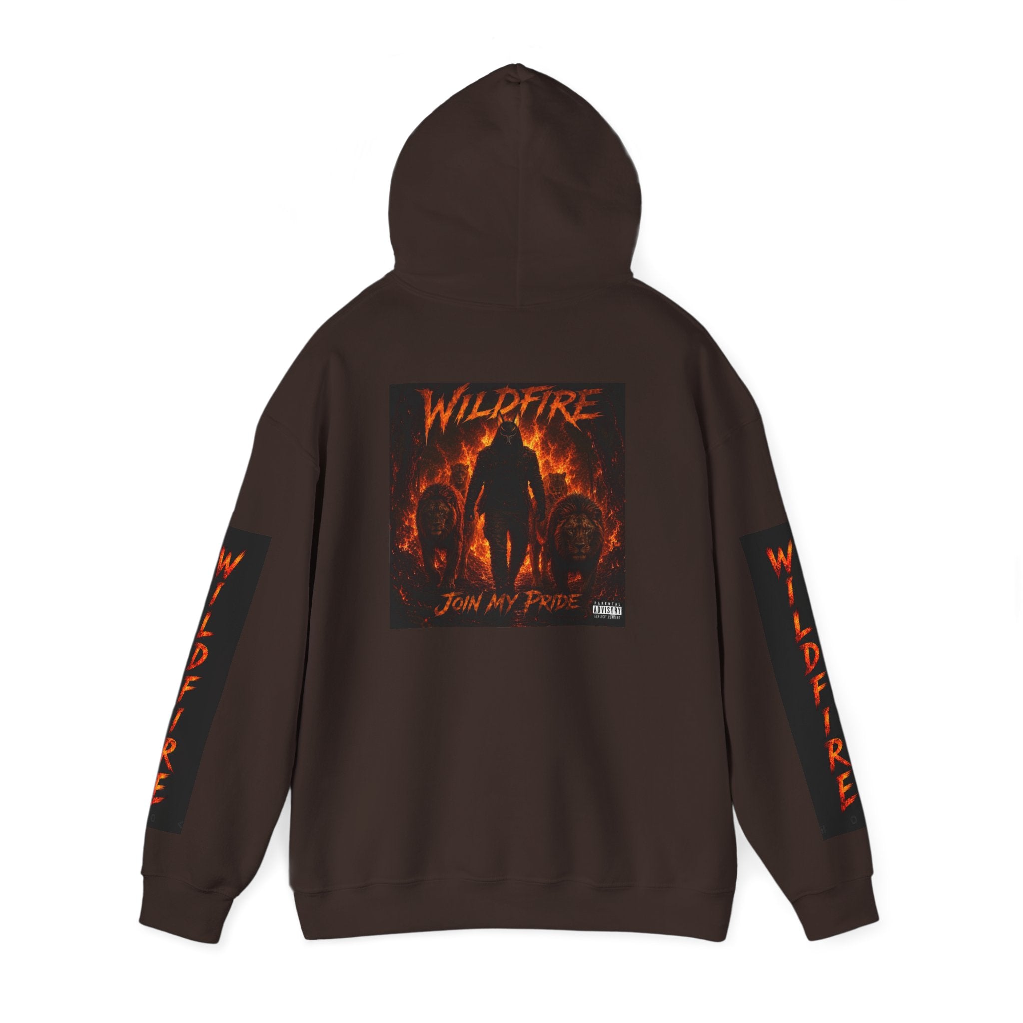Wildfire Join My Pride Hoodie — 'Wildfire' Flame Lettering & Back Art