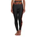 Wildfire High-Waisted Yoga Leggings — Flame Graphic Fitness Leggings