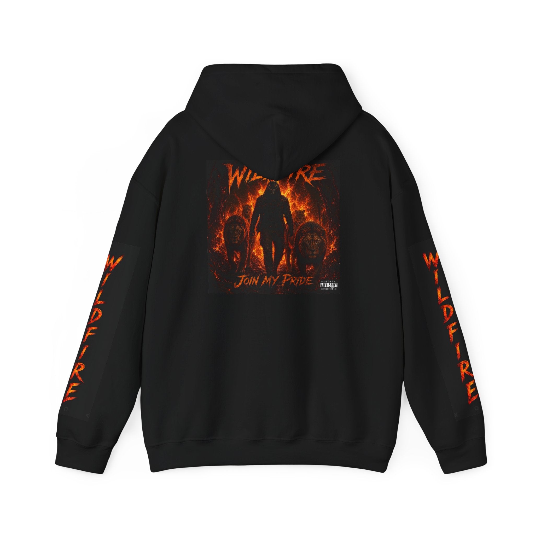 Wildfire Join My Pride Hoodie — 'Wildfire' Flame Lettering & Back Art