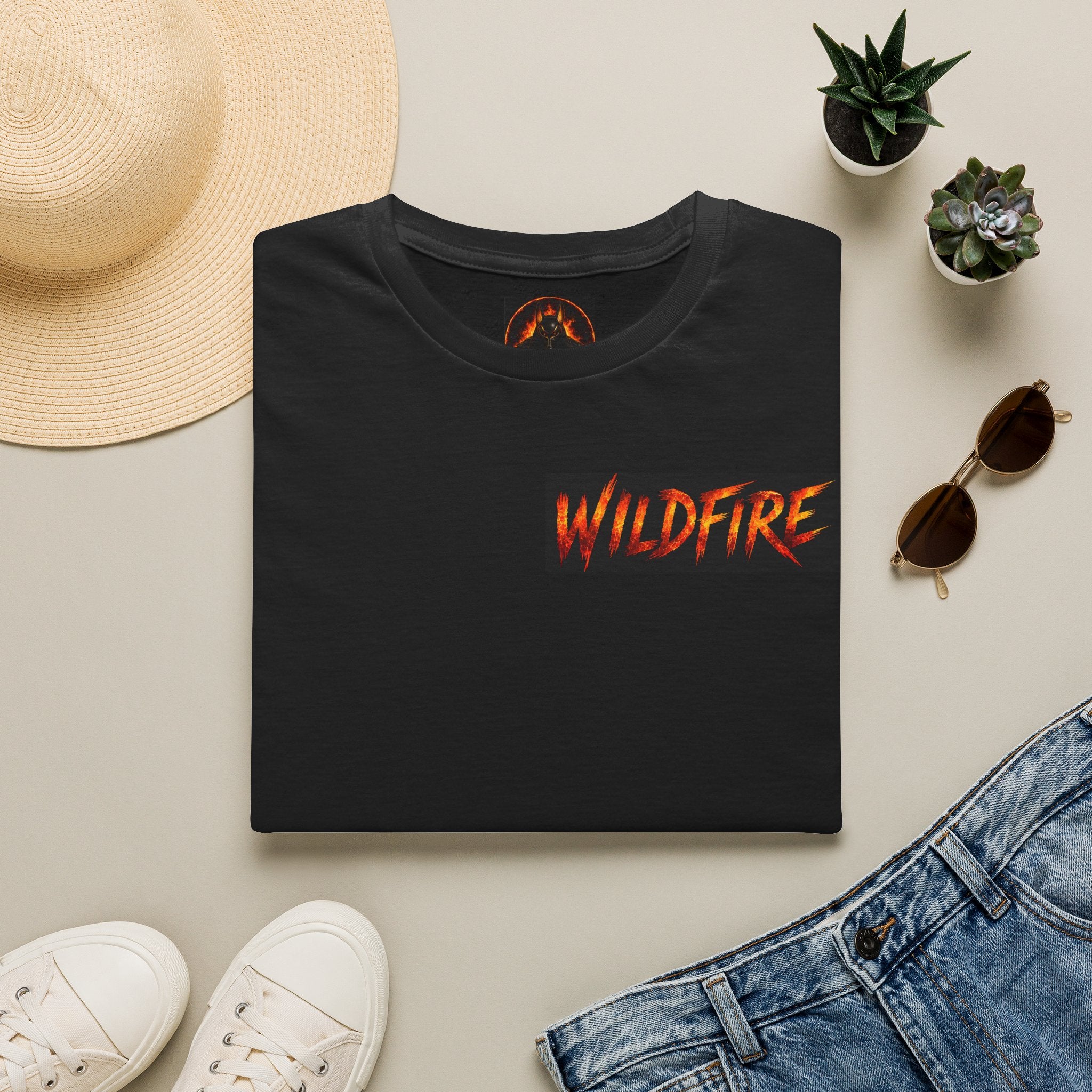 Wildfire Empty Arms T-Shirt — Bold Fire Graphic Tee