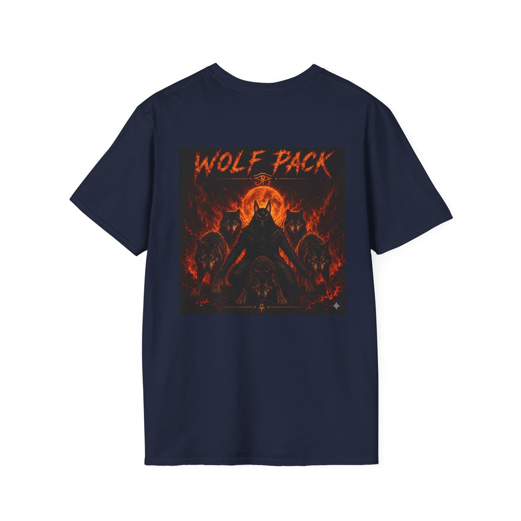 Wildfire Wolf Pack T-Shirt — Bold Flame Logo Tee