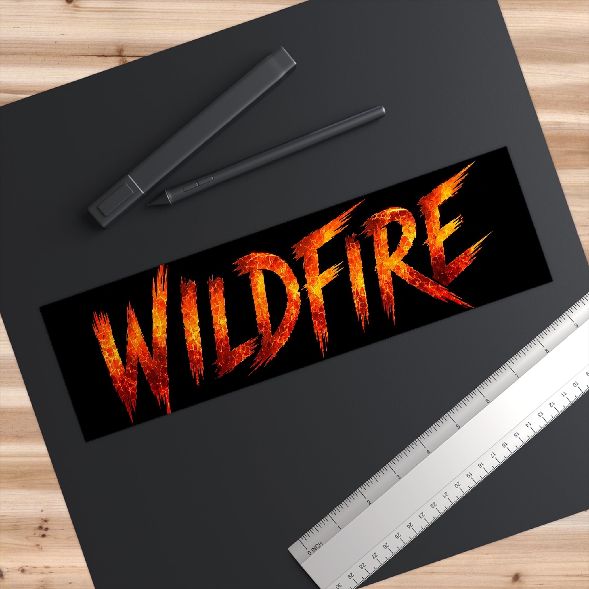Wildfire Bumper Sticker – Fiery Logo Car Decal