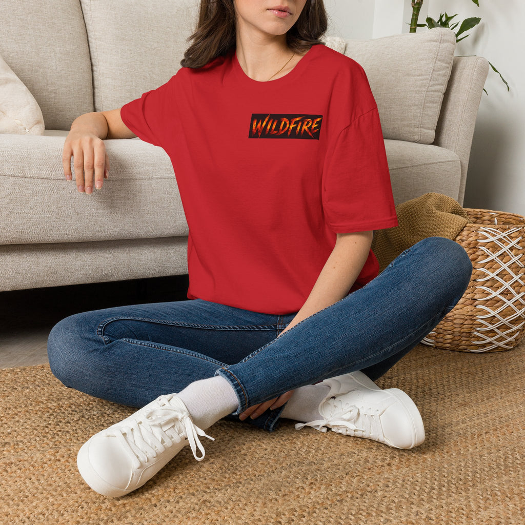 Wildfire Wolf Pack T-Shirt — Bold Flame Logo Tee