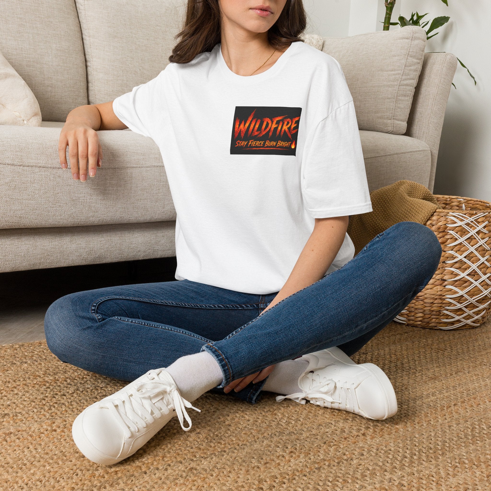 Wildfire T-Shirt — "Stay Fierce, Burn Bright" Graphic Tee