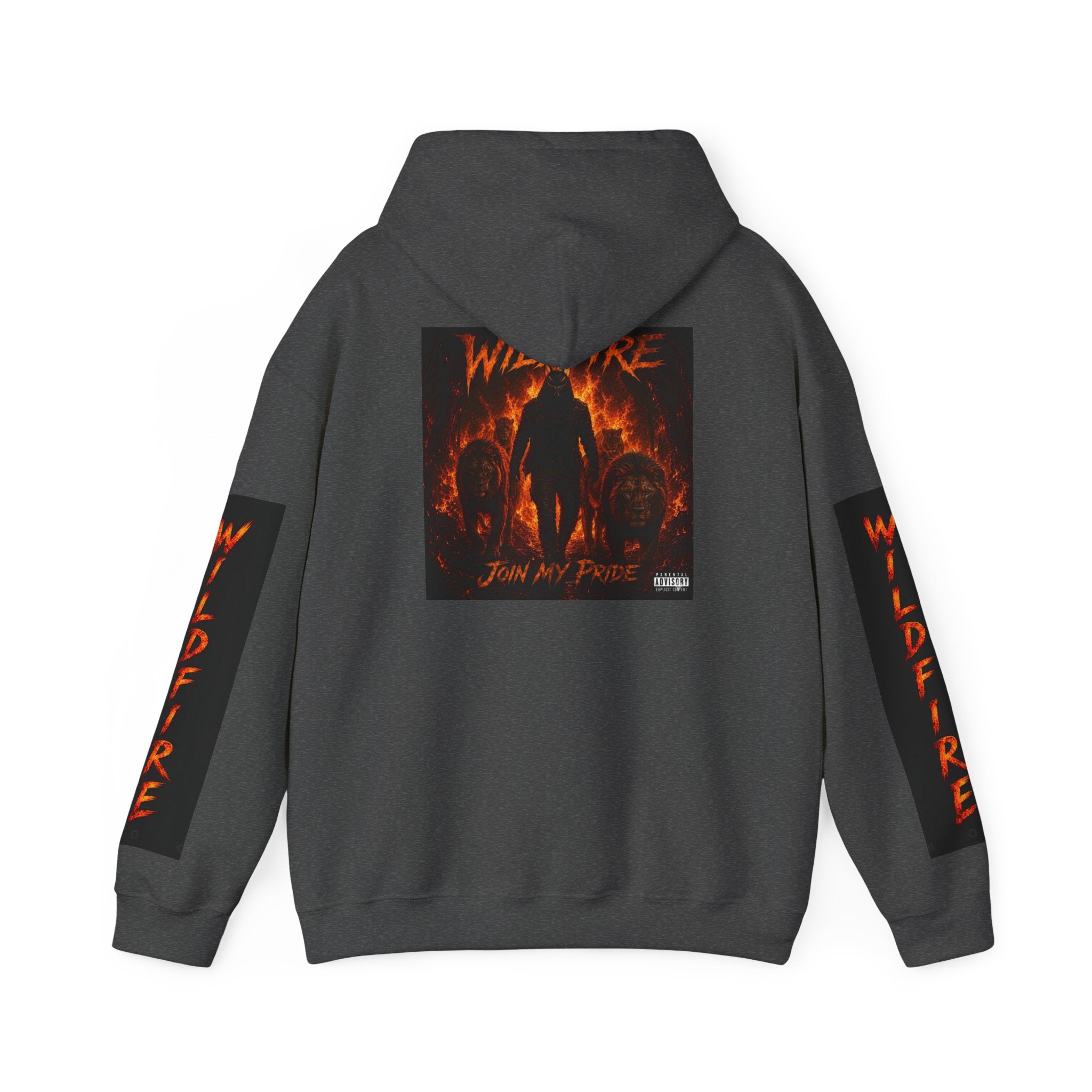 Wildfire Join My Pride Hoodie — 'Wildfire' Flame Lettering & Back Art