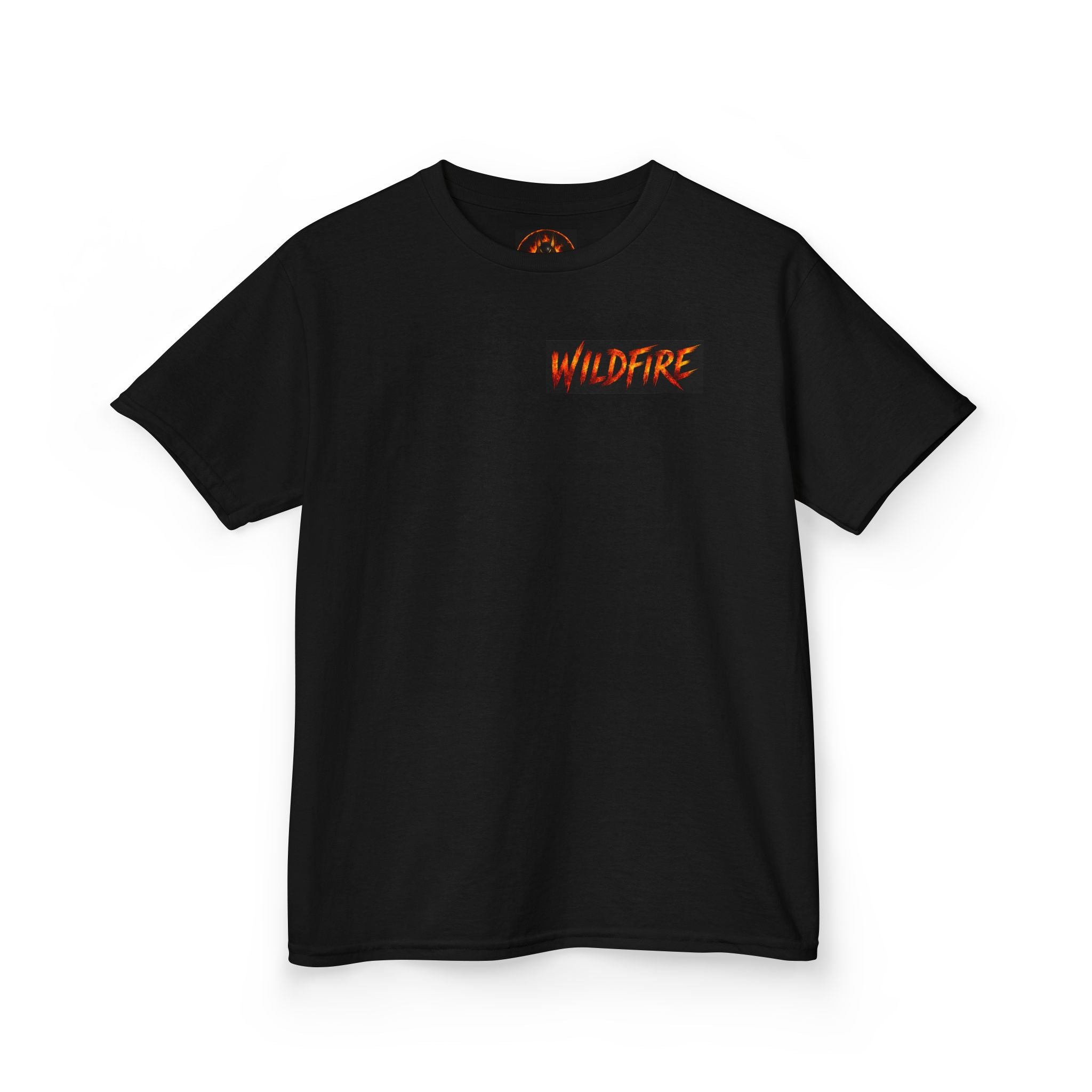 Wildfire Kids T‑Shirt — Fiery Anubis Graphic Tee ("Wildfire: Stay Fierce, Burn Bright")