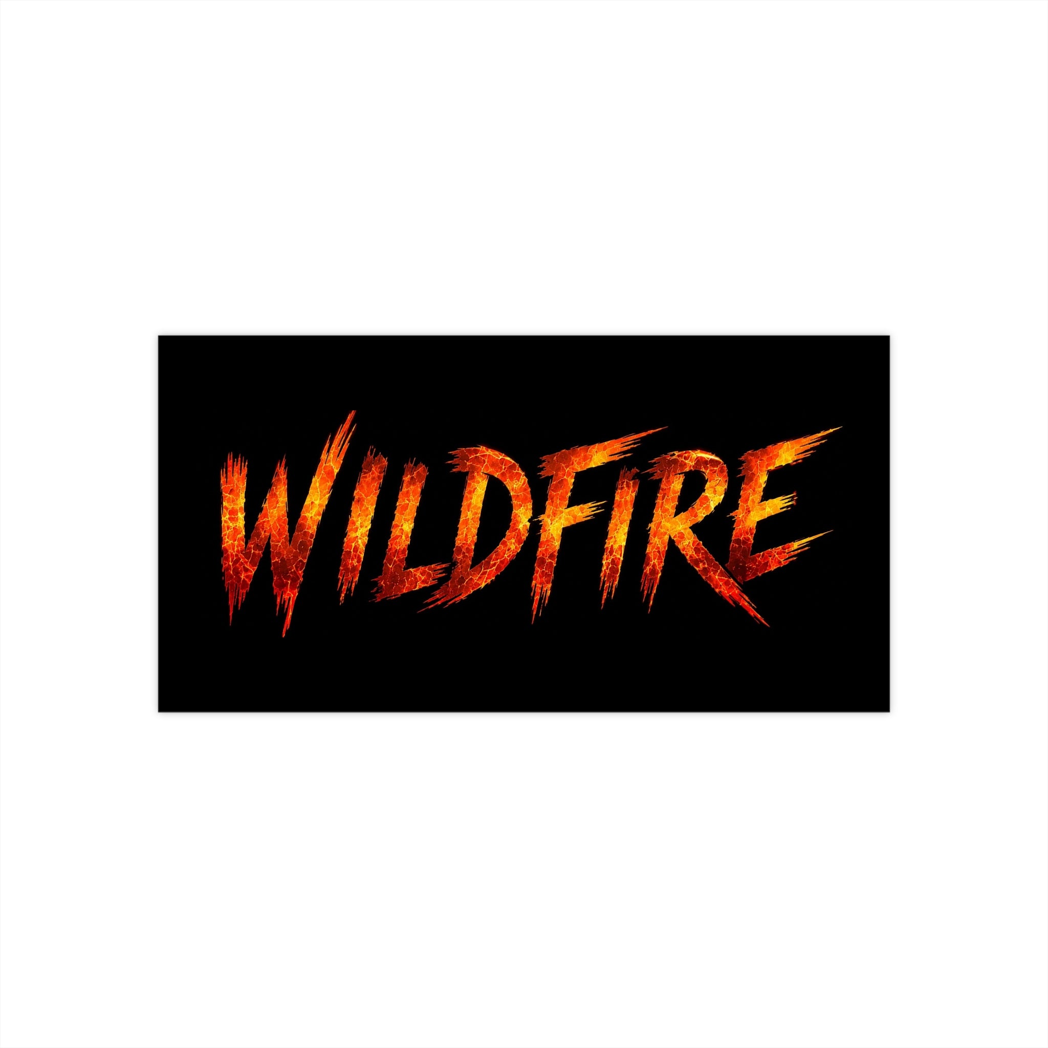 Wildfire Bumper Sticker – Fiery Logo Car Decal