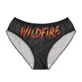 Wildfire Flame Logo Briefs — Women's Fiery Anubis Lace-Trim Underwear