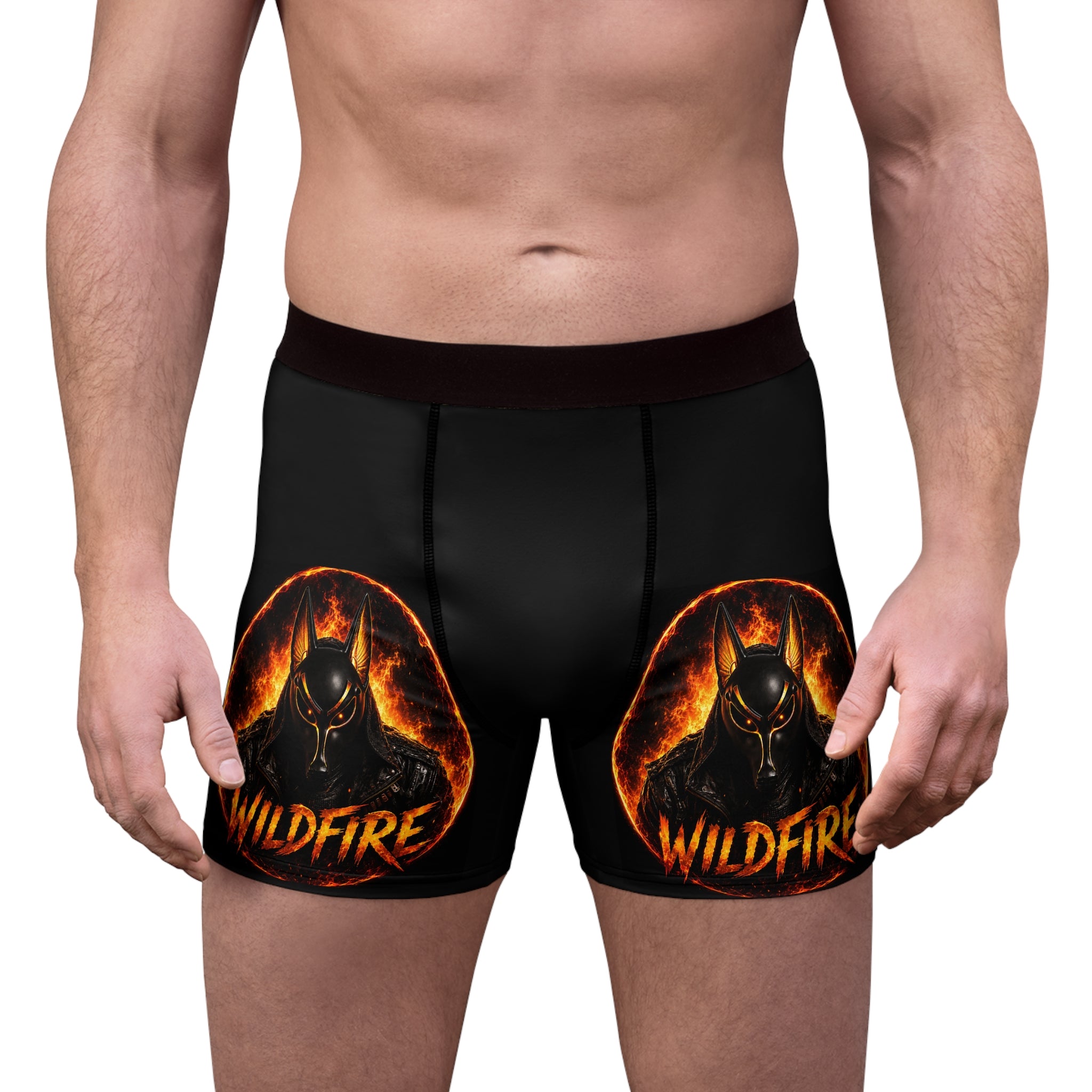 Wildfire Boxer Briefs — Fiery Graphic Men’s Underwear