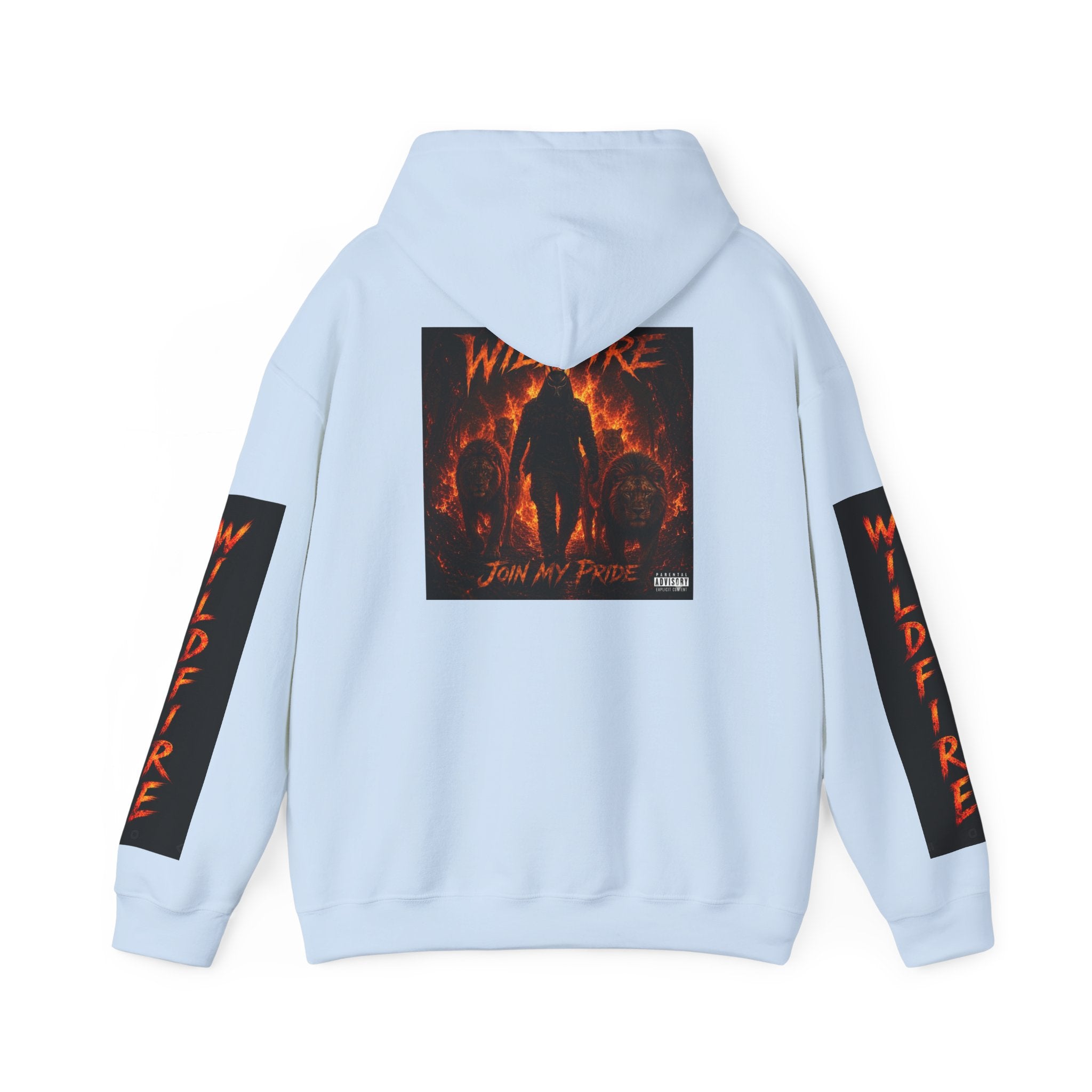Wildfire Join My Pride Hoodie — 'Wildfire' Flame Lettering & Back Art