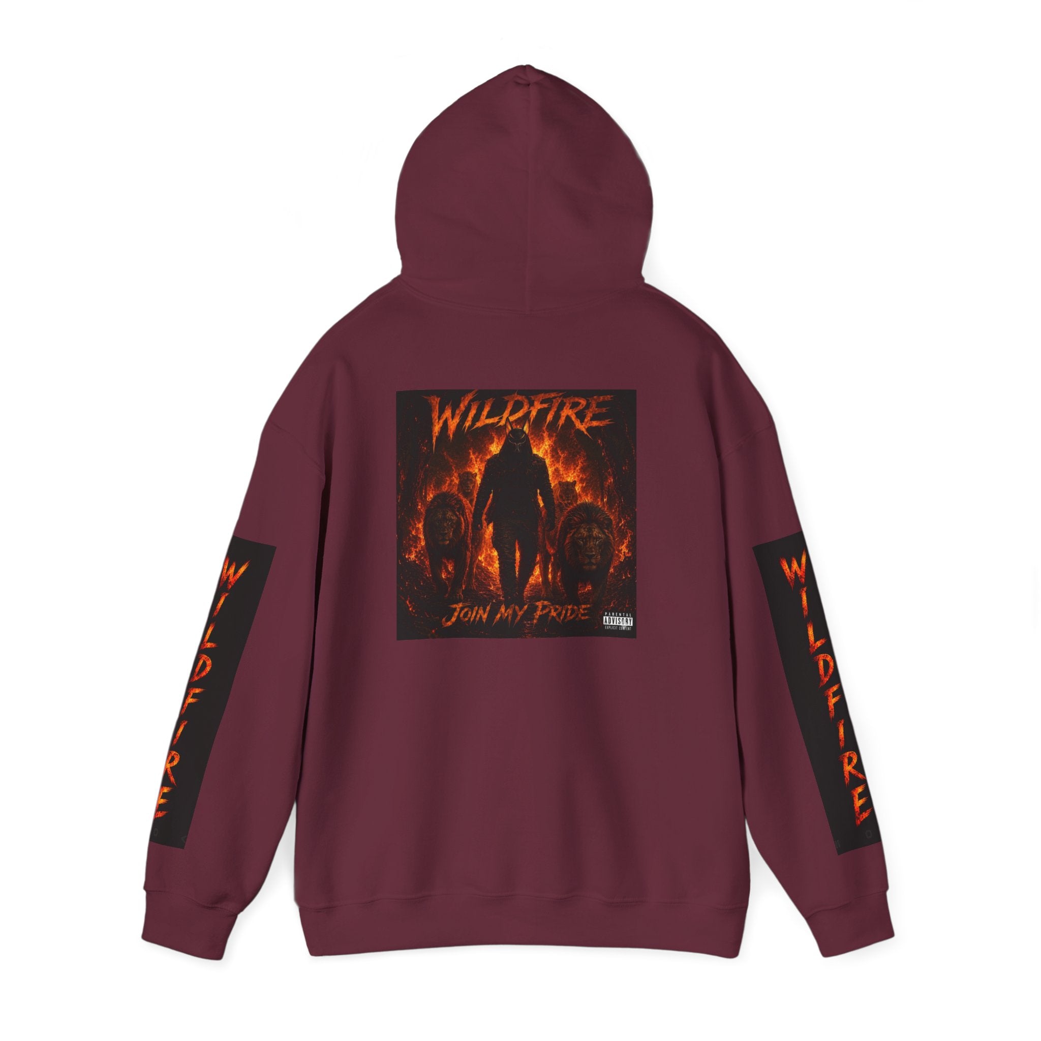 Wildfire Join My Pride Hoodie — 'Wildfire' Flame Lettering & Back Art