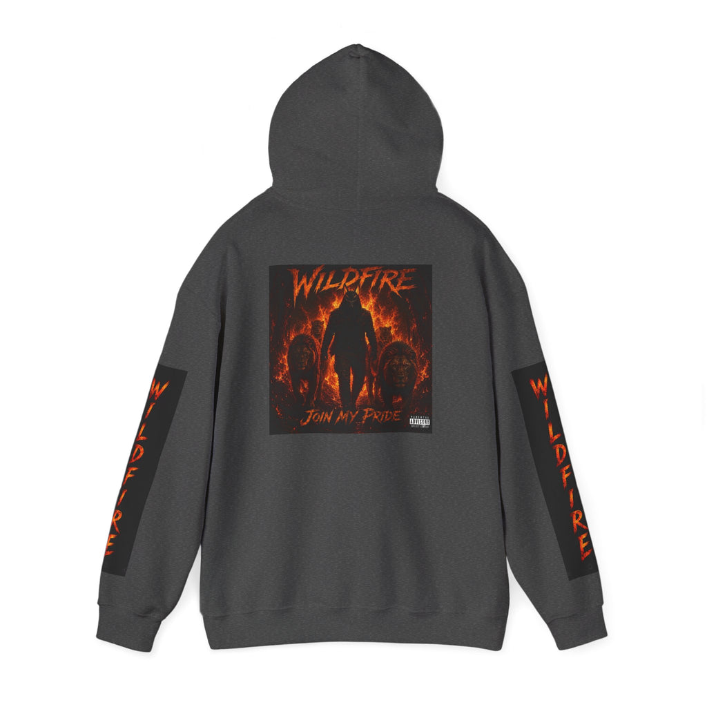 Wildfire Join My Pride Hoodie — 'Wildfire' Flame Lettering & Back Art