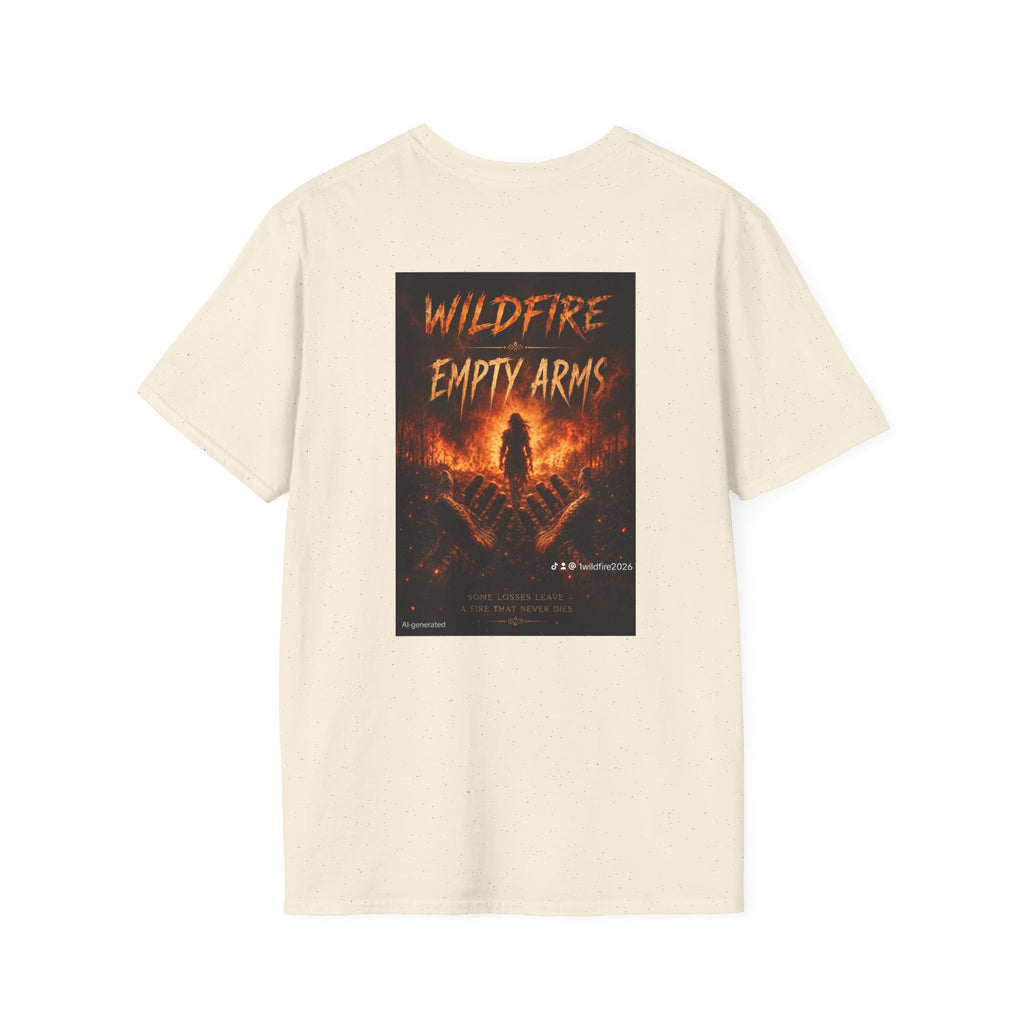 Wildfire Empty Arms T-Shirt — Bold Fire Graphic Tee